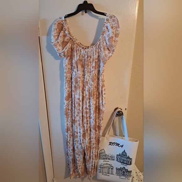 Faded Rose Floral Romper.  BUNDLE AND SAVE - Picture 1 of 5